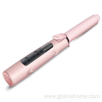 LED display flat iron electric cordless hair curler